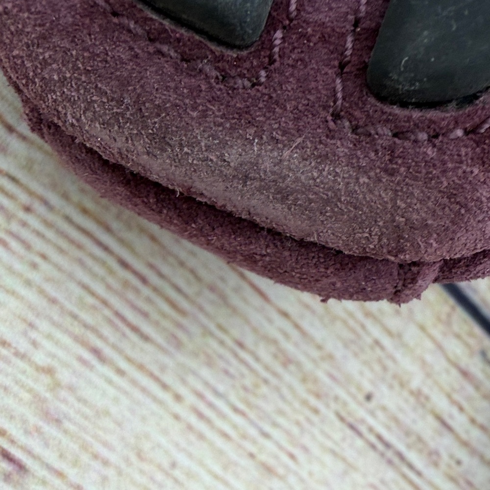 Michael Kors Plum Loafers with Gold Logo - Picture 9 of 11